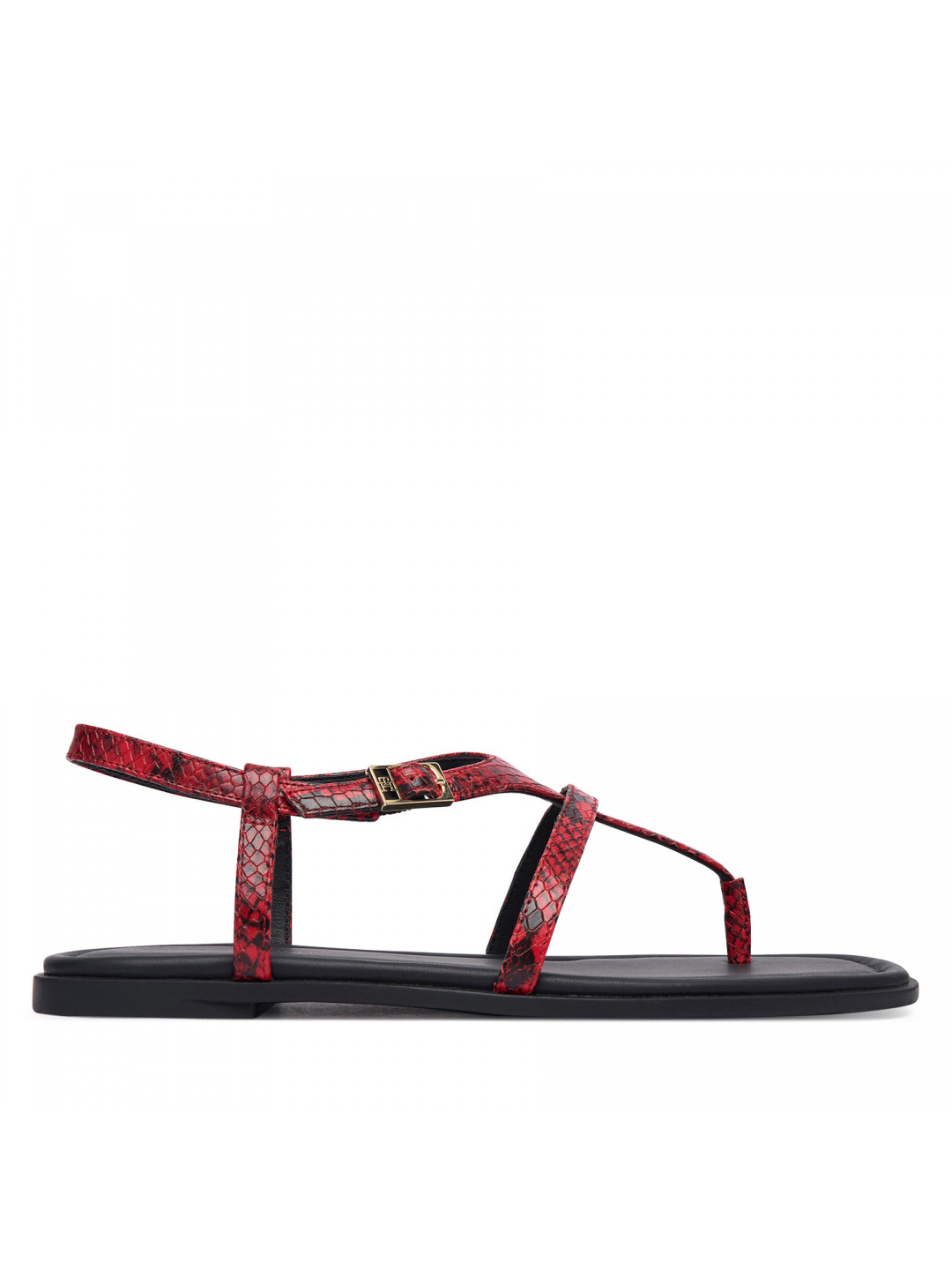 Sandály Tommy Hilfiger Th Buckle FW0FW09514 Červená